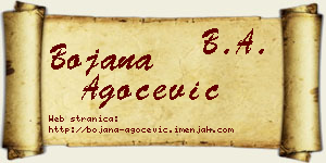 Bojana Agočević vizit kartica
